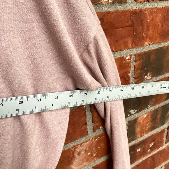 Express Womens Medium Blush Pink Front Twist Soft Knit Sweater - Picture 7 of 9